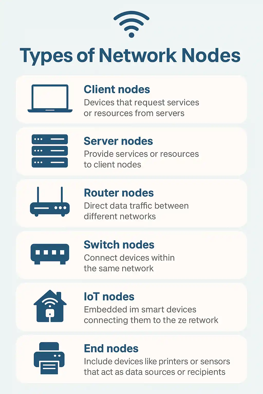 نود شبکه چیست؟ آشنایی با انواع نود شبکه 2 انواع نود شبکه