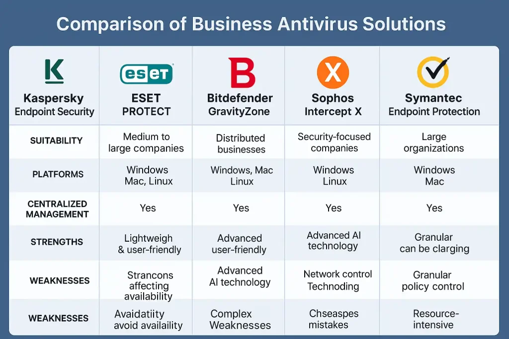 مقایسه آنتی ویروس ها