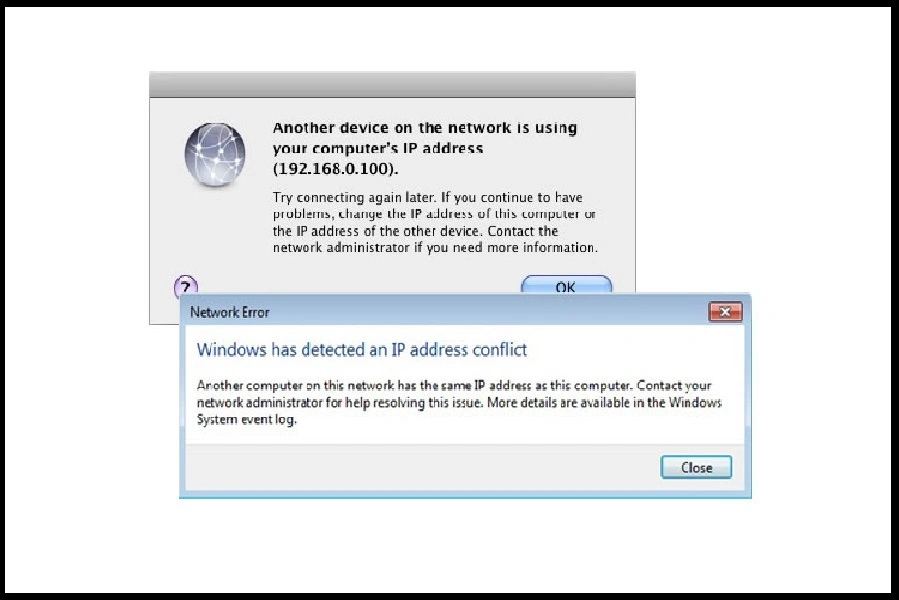 مشکل IP Conflict چرا در شبکه رخ میدهد و چگونه آن را برطرف کنیم؟ 2 مشکل IP Conflict