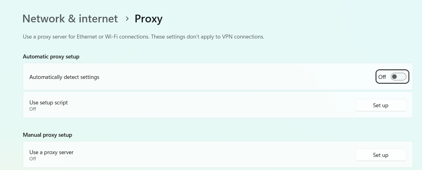 مشکل اتصال اینترنت