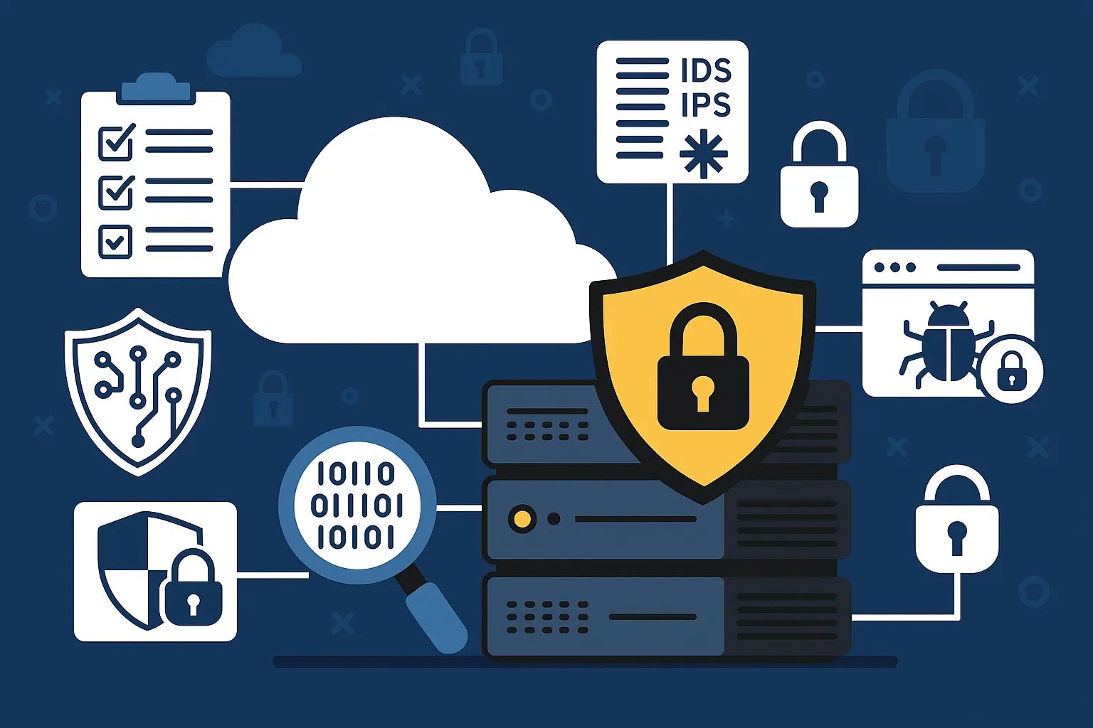 نکات کلیدی در مدیریت و نگهداری سرورهای سازمانی 3 مدیریت امنیت سرورها