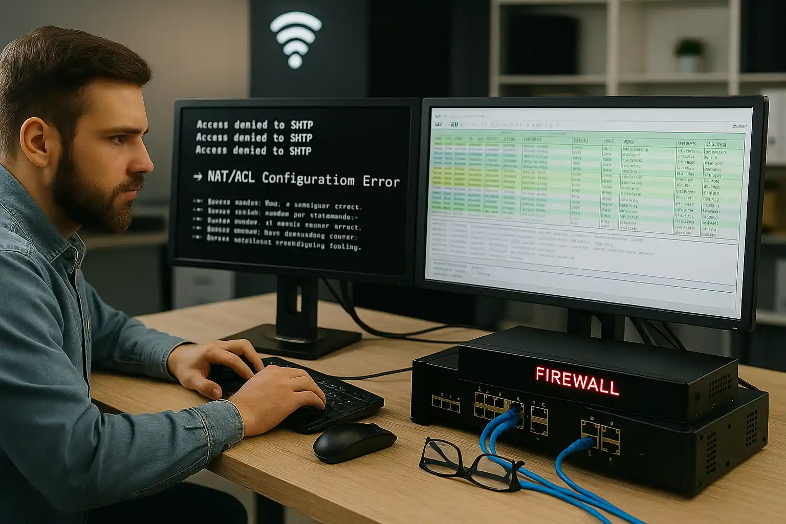 تنظیمات درست فایروال