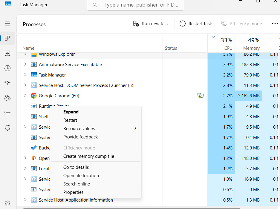 ریستارت فایل اکسپلور