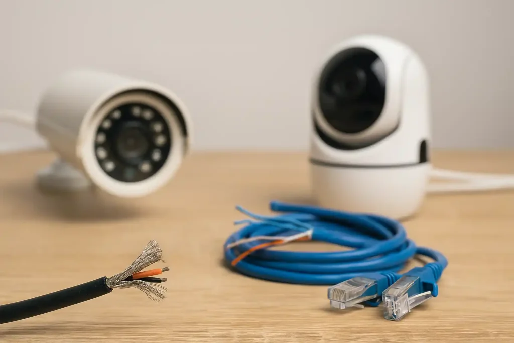 بررسی تأثیر کابل‌کشی غیراستاندارد در افت کیفیت تصویر دوربین‌های آنالوگ و IP