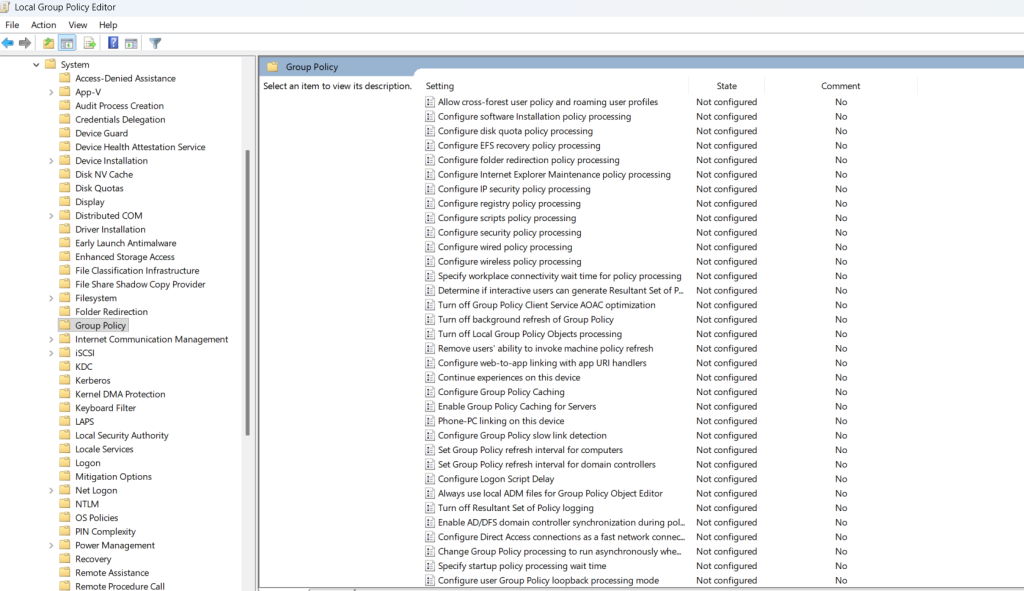 تأخیر در لاگین کاربران Domain؛ بررسی دلایل و راهکارهای تخصصی 2 فعال کردن GPO Caching در کلاینتها