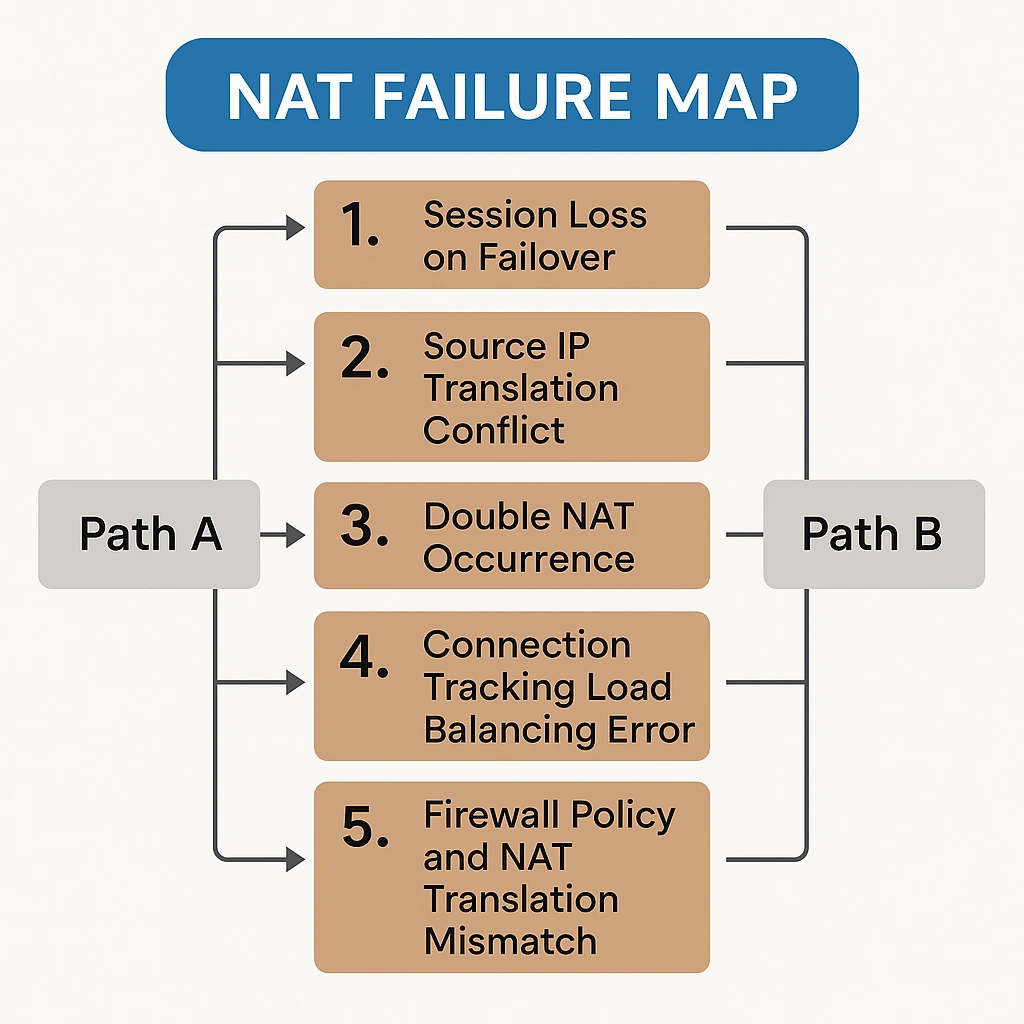 پنج نوع خطای NAT