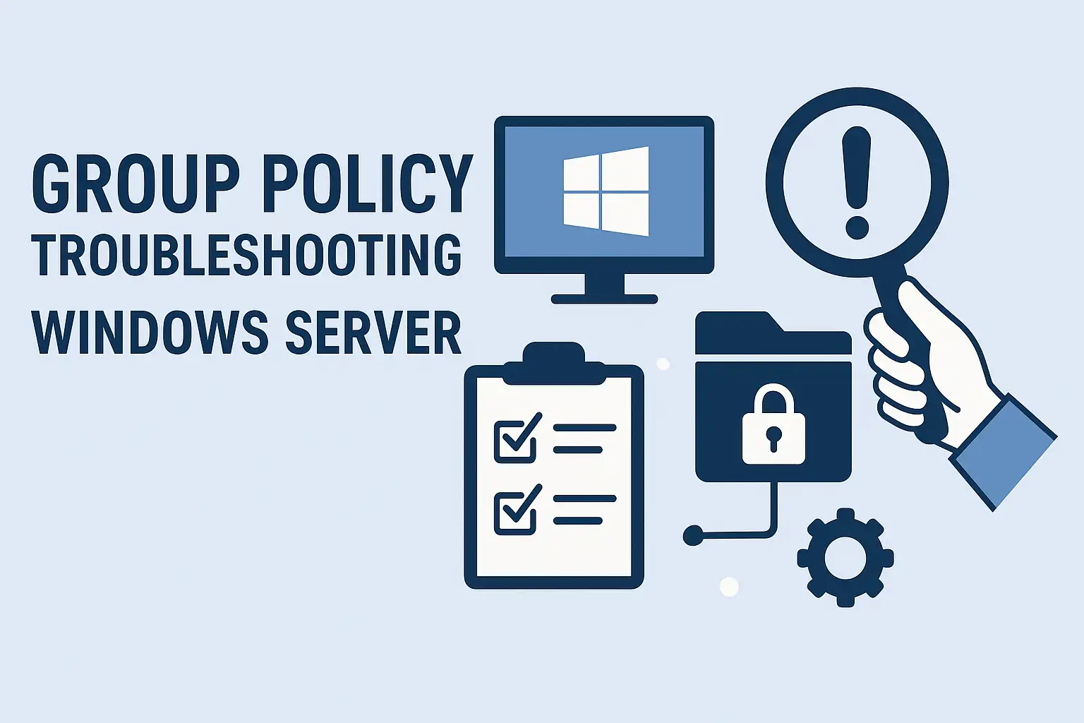 عیب‌یابی Group Policy در ویندوز سرور: دلایل عدم اعمال GPO و ابزارهای ضروری GPUpdate و GPResult